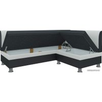 Угловой диван Mebelico Уют (белый/черный)