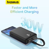 Внешний аккумулятор Baseus Magnetic Fast Charge Power Bank Type-C Edition 30W 10000mAh (черный)