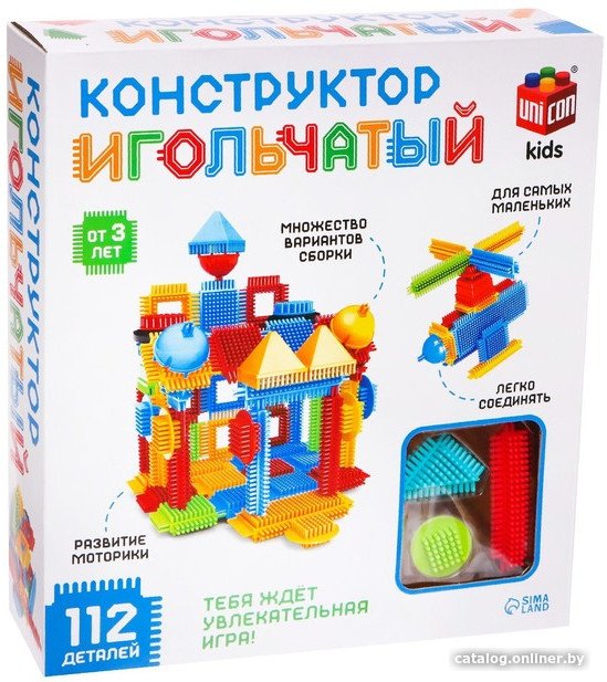Конструктор Unicon Игольчатый 7598131 (112 эл)