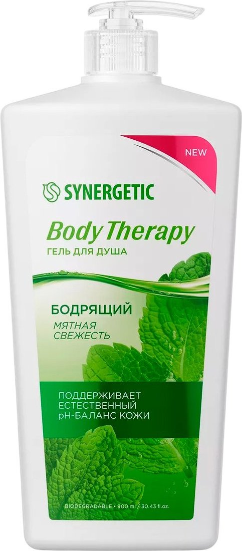 

Synergetic Гель для душа Body Therapy Мятная свежесть 900 мл