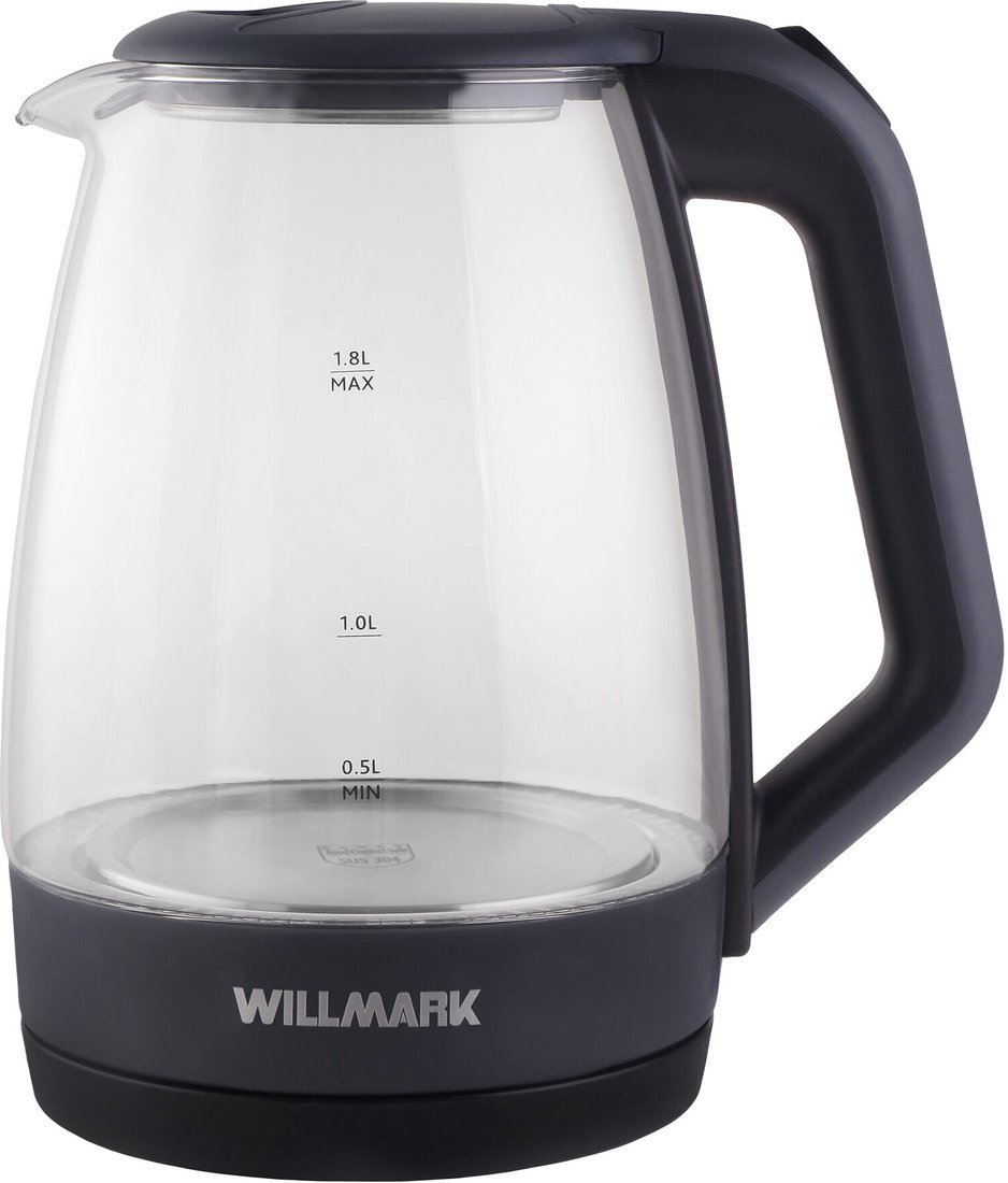 Электрический чайник Willmark WEK-1823G (серо-черный)