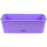 Кашпо 5 Plast Прованс Балконный ящик (9.5 л, лавандовый, с подставкой)