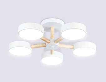 Припотолочная люстра Ambrella light FL4825/5 WH