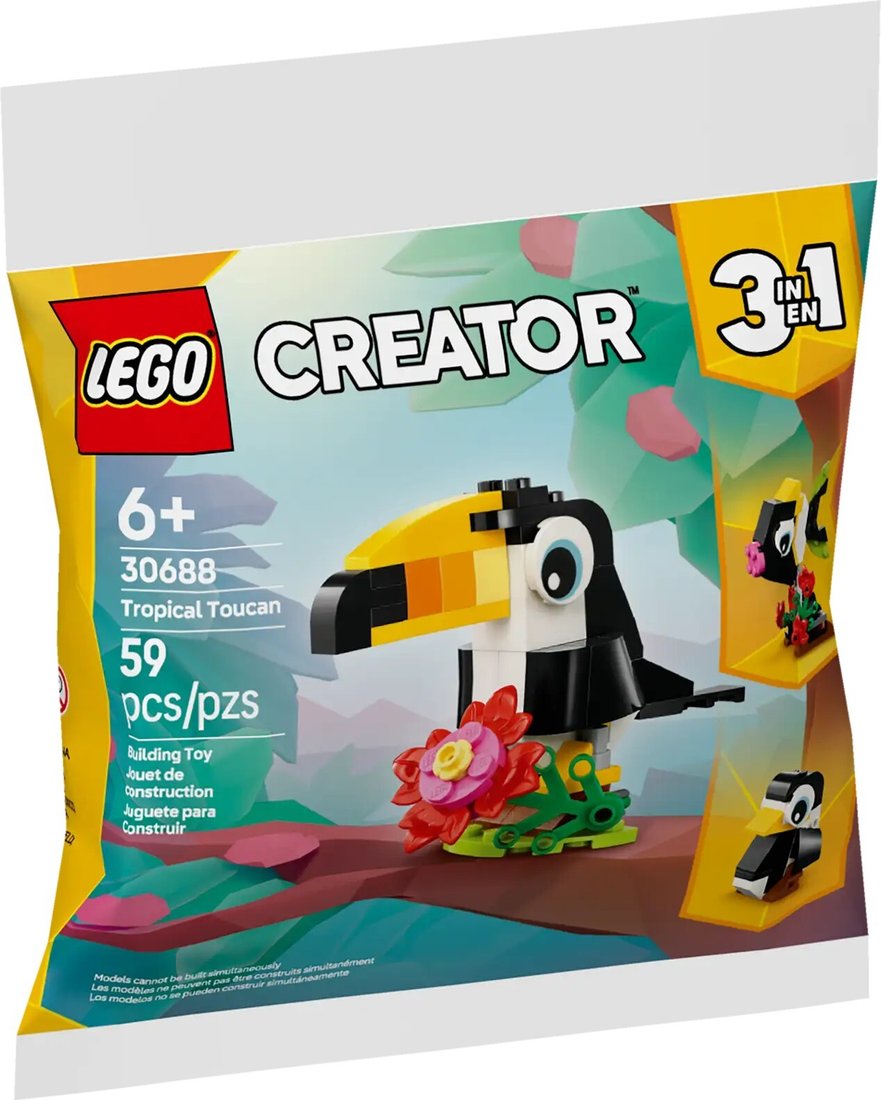 

Конструктор LEGO Creator 3 в 1 30688 Тропический тукан