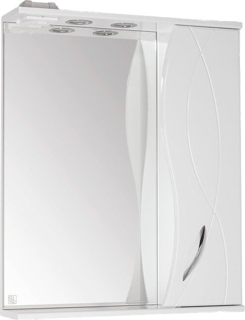 Symbolite Шкаф с зеркалом для ванной Амелия 650 (со светом)