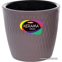 Кашпо Эльфпласт Kerama 496 4.6 л (темно-серый)
