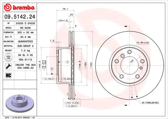 

Brembo 09514224