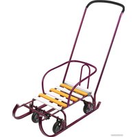 Санки Nika Тимка 6 универсал (амарантовый лак)