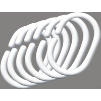 Кольца для шторки Bisk 91202 (12 шт, белый)
