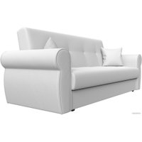 Диван Лига диванов Лига-019 118382 (экокожа, белый/подушки белый)