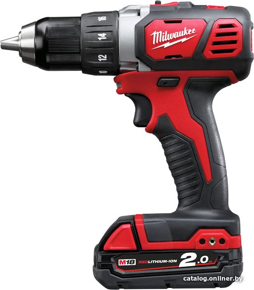 Дрель-шуруповерт Milwaukee M18 BDD-202C 4933443555 (с 2-мя АКБ, кейс)