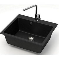 Кухонная мойка MARRBAXX Карельский камень модель 44/Q4 F044Q004 (черный)