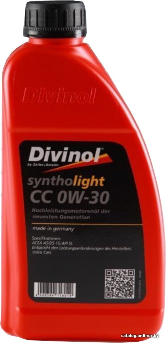 Моторное масло Divinol Syntholight CC 0W-30 1л