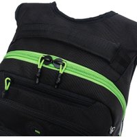 Школьный рюкзак Grizzly RB-450-3f (черный/салатовый)