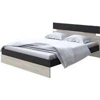 Кровать PROxSON Milton 140x190 (черный/ясень шимо светлый)