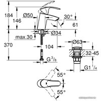 Смеситель Grohe Eurosmart 23922002