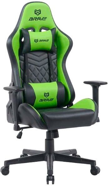 

Игровое (геймерское) кресло Brave Nuke Black (зеленый)