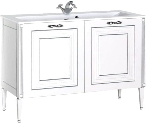 

Aquanet Тумба под умывальник Паола 120 00181763 (белый/серебро)