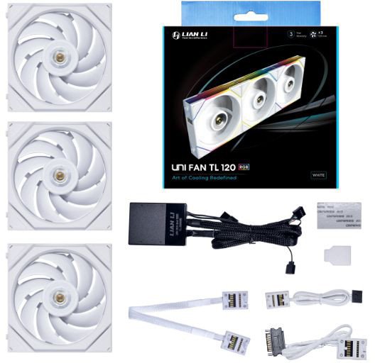 

Комплект вентиляторов для корпуса с контроллером Lian Li Uni Fan TL 120 Triple Pack G99.12TL3W.R0