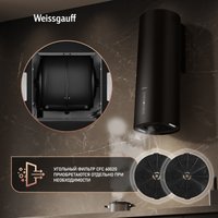 Кухонная вытяжка Weissgauff TUBUS 90 Black Edition (2025)