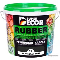 Краска Super Decor Rubber 6 кг (№12 карибская ночь)