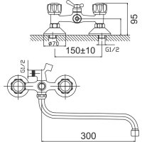 Смеситель Gota Rocio Orio 344510-GOTA