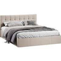 Кровать Трия Эмма с ПМ 160x200 (велюр Confetti Cream)