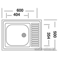 Кухонная мойка КромРус S 417 RUS (левая)