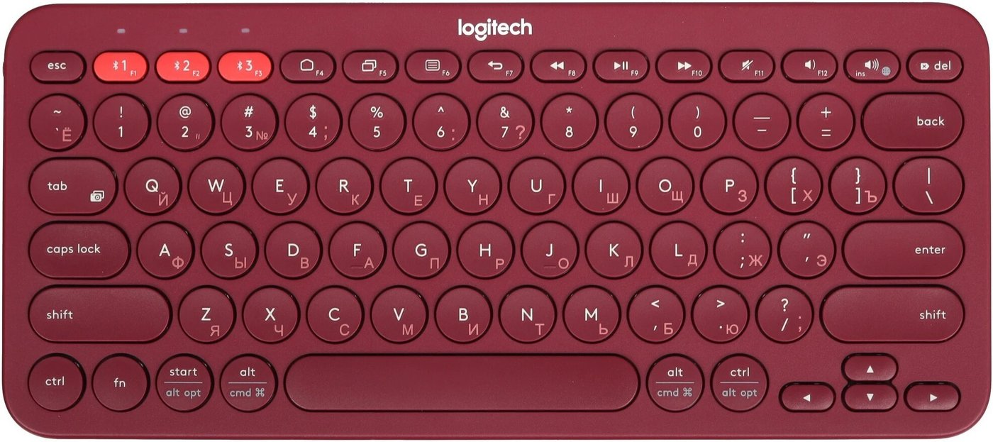 Клавиатура Logitech Multi-Device K380 Bluetooth 920-007655 (красный)