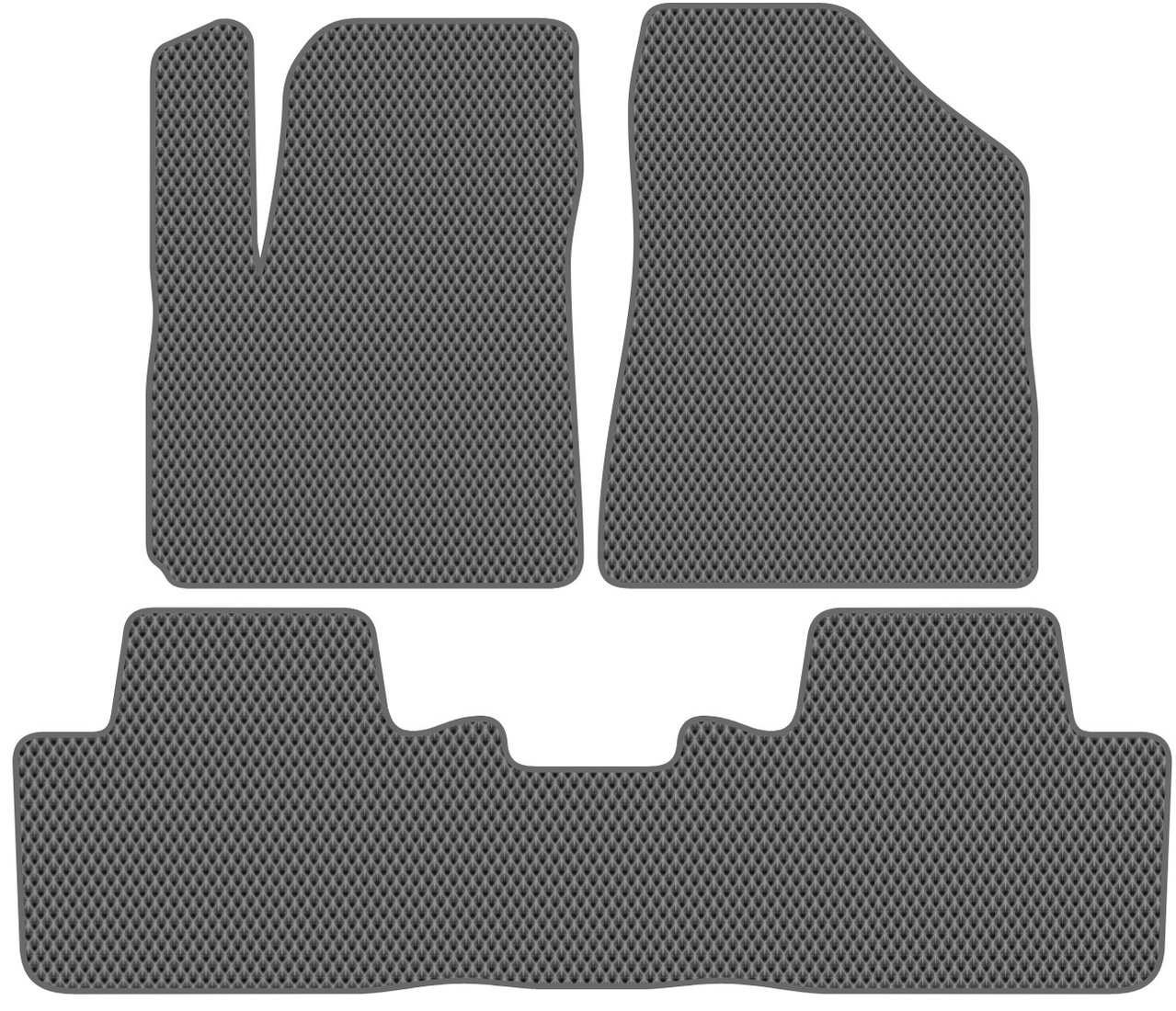 

Комплект ковриков для авто Alicosta Changan CS55 I (suv / SUV) 2017 - Н.В. (серый, ромб)