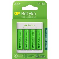 Аккумуляторы + зарядное GP E411 + 4x2100mAh AA