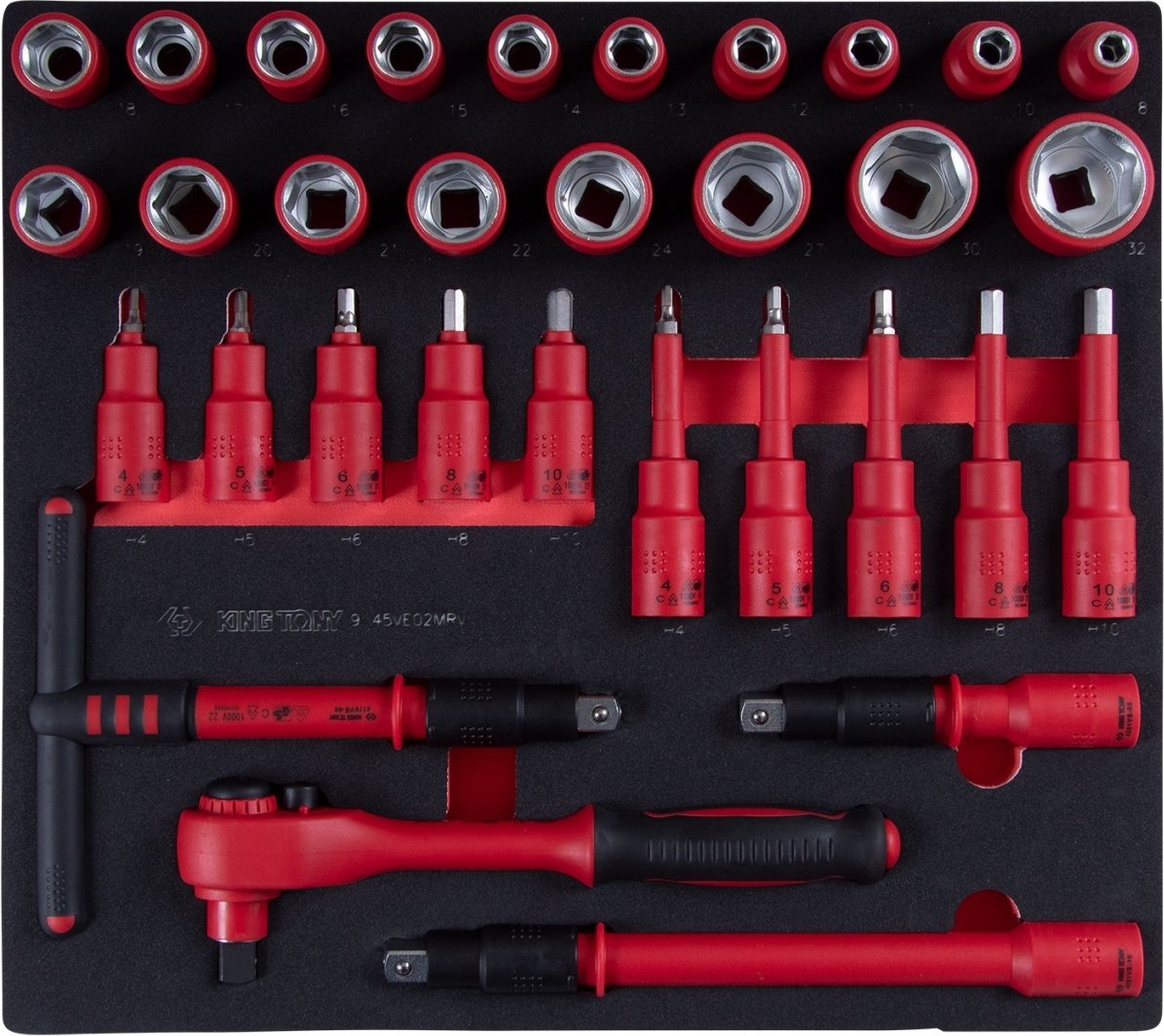 

Набор головок слесарных King Tony 9-45VE02MRV