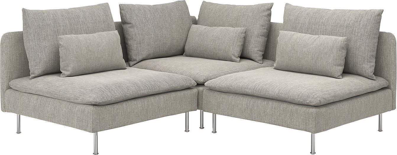 Угловой диван Ikea Soderhamn Viarp бежевый/коричневый s29305883