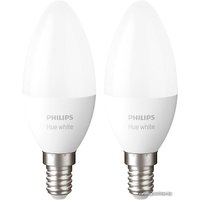 Светодиодная лампочка Philips Hue White E14 2700K 5.5 Вт (2 шт)