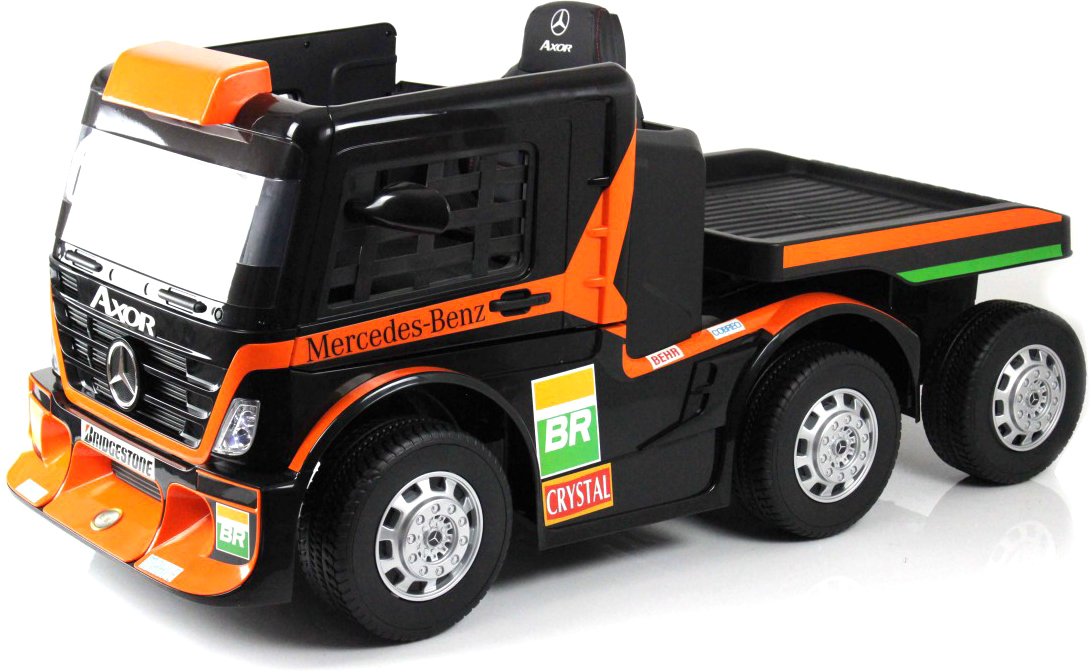 

Электромобиль RiverToys Mercedes-Benz Axor с прицепом H777HH (оранжевый)