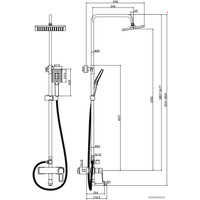 Душевая система  Rossinka Silvermix RS46-46