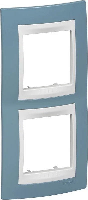 

Рамка Schneider Electric MGU6.004V.873 (хамелеон синий/белый)