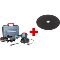 Угловая шлифмашина Profipower MKDGA-18V (с 2-мя АКБ, кейс) + 3 отрезных диска