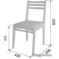 Обеденная группа Чепецкая Мебельная Фабрика №10 Стол Ст03Б1 (белый/рамух + 4 стула С8 бел.эмаль/аполло беж)
