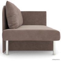 Тахта Мебель-АРС Алиса (бархат, серо-шоколадный star velvet 60 coffee)