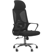 Офисное кресло SitUp Bima black Chrome (сетка Black/ Black)