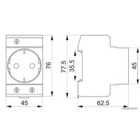 Розетка IEK РАр10-3-ОП (MRD10-16) (Белый)