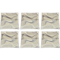 Набор обеденных тарелок NiNaGlass Бриз 85-027-25x25 4840158209