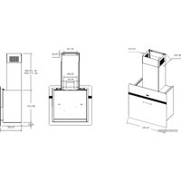 Кухонная вытяжка Korting KHC 69131 GXW