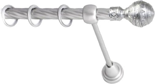 

Карниз для штор Lm Decor Ампир (сатин, витая, 3.2м 16мм, 1 ряд)