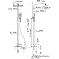 Душевая система  Wasserkraft A16501