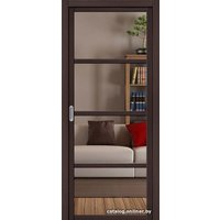 Межкомнатная дверь el'Porta Твигги-V4 раздвижные 70x200 (Wenge Veralinga, Crystalline)