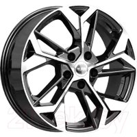 Литые диски K&K КС1062 Coolray 17x6.5" 5x114.3мм DIA 54.1мм ЕТ 50мм Алмаз черный