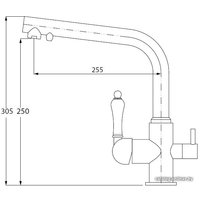 Смеситель Kaiser Vincent (старая бронза) [31144-1 An]
