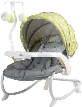 Шезлонг Lorelli Dream Time 2019 Green&Grey Elephant